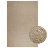 vidaXL Rug Beige Polypropylene 94.5 x 133.9 in Durable Area Rug