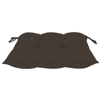 Tufted seat cushion with drawstring