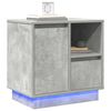 vidaXL Bedside Cabinet Concrete Grey 19.69 x 13.58 x 19.69 in