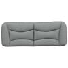 vidaXL Headboard Cushion Light Gray 100% Polyester 53.9 in wide