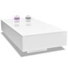 vidaXL Coffee Table High Gloss White MDF with high gloss finish