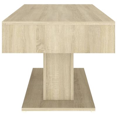 vidaXL Coffee Table Sonoma Oak 37.8"x19.7"x17.7" Engineered Wood