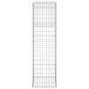 vidaXL Gabion Basket Post 19.7"x19.7"x70.9" Iron
