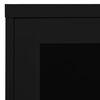 vidaXL Office Cabinet Black Steel Medium Office Cabinet Rectangular