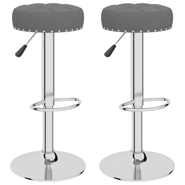 vidaXL Bar Stool Set of 2 Dark grey