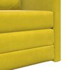vidaXL Sofa Bed Dark Yellow 29.13 x 30.31 x 31.89 in Velvet