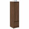 vidaXL Highboard Brown Oak Engineered Wood Tall Highboard Rectangular