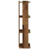 vidaXL 3 Tier Bookcase Old Wood Engineered Wood Small Bookcase