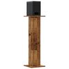 vidaXL Speaker Stands 2 pcs Old Wood 11.8x11.8x37.4" Engineered Wood