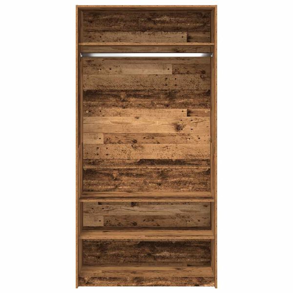 vidaXL Wardrobe Old Wood Engineered Wood 39.4 x 19.7 x 78.7 in Wardrobe