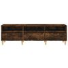 vidaXL TV Cabinet Smoked oak Engineered wood Large TV Cabinet