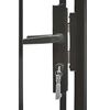 vidaXL Garden Gate Steel 39.4"x59.1" Black