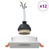 vidaXL Spotlight 12 pcs White 9 x 9 x 2 cm Aluminium