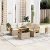vidaXL Garden Sofa Set Beige