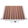 vidaXL WPC Fence Set 2 Square + 1 Slanted 175.6"x73.2" Brown