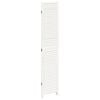vidaXL Room Divider 3 Panels White Solid Wood Paulownia