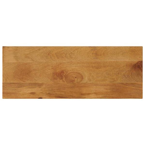 vidaXL Table Top 35.4"x11.8"x1" Rectangular Solid Wood Mango