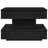 vidaXL Coffee Table Black Engineered wood Small Rotatable Coffee Table