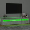 vidaXL TV Cabinet Concrete grey Engineered wood Large TV Cabinet