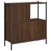 vidaXL Bookcase Brown oak Engineered wood Compact Bookcase Rectangular