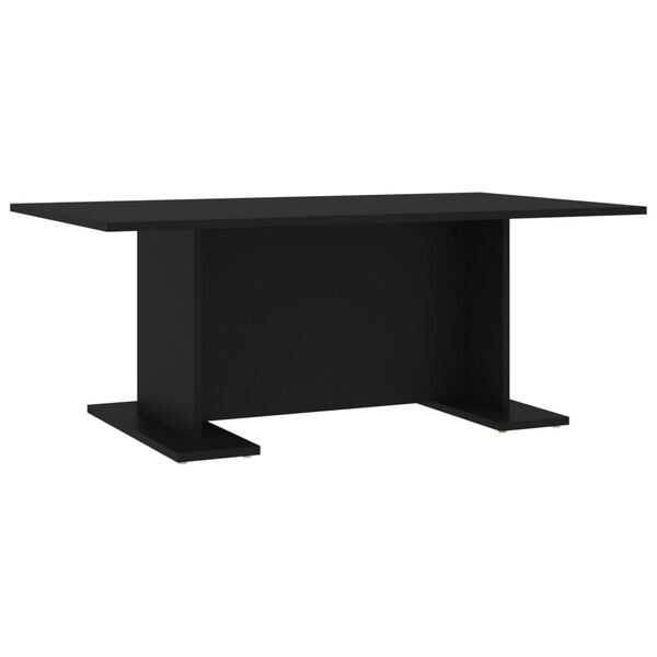 vidaXL Coffee Table Black Engineered wood Medium Durable Coffee Table