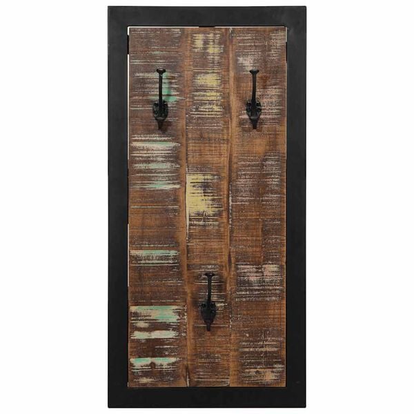 vidaXL Coat Rack Multicolor Solid reclaimed wood Medium Coat Rack