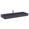 vidaXL Wash Basin 47.2x18.1x4.3" Mineral Cast/Marble Cast Anthracite