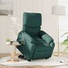 vidaXL Stand Up Massage Recliner Chair Dark green