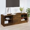 vidaXL TV Cabinet Smoked oak Engineered wood 40.2 x 14.0 x 14.4 in