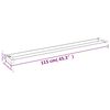 vidaXL Shower Shelf Chrome Aluminum alloy 45.3 in Shower Shelf