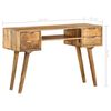 vidaXL Writing Desk Varies by piece Solid mango wood 45.3 x 18.5 x 29.9 in