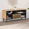 vidaXL TV Cabinet Natural wood Solid mango wood, engineered wood, iron