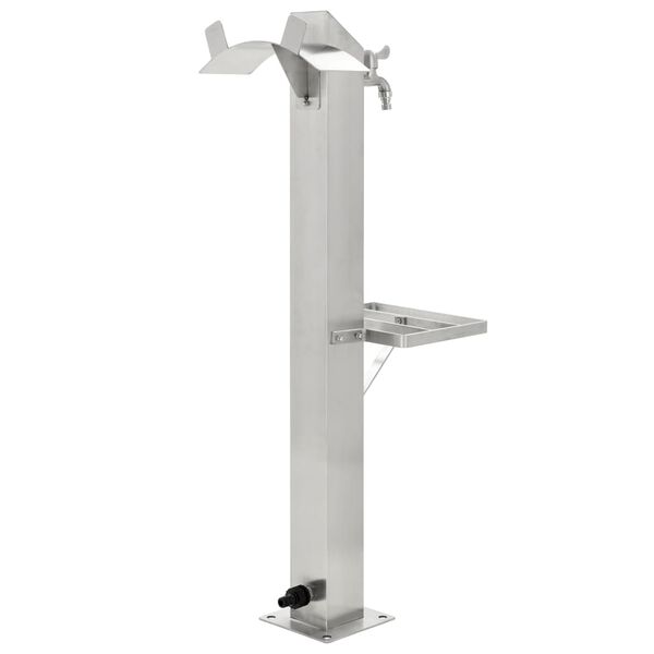vidaXL Water Column Silver Stainless steel 304 37.4 in tall Durable
