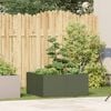 vidaXL Planter Olive Green Cold-Rolled Steel Large Decorative Inlays