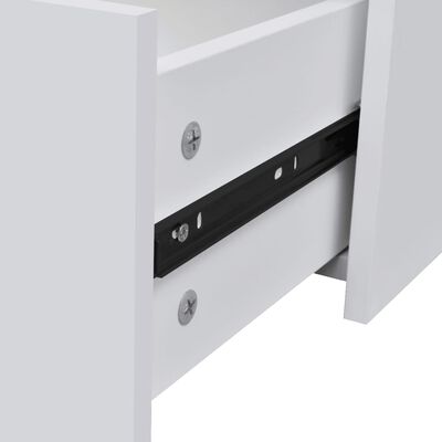 vidaXL Sideboard with 4 Drawers 23.6"x12"x28" White