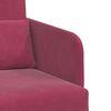 vidaXL Sofa Bed Wine Red 25.59 x 31.50 x 32.68 in Velvet