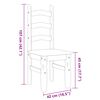 vidaXL Dining Set White Solid pine wood Standard Simple Dining Set