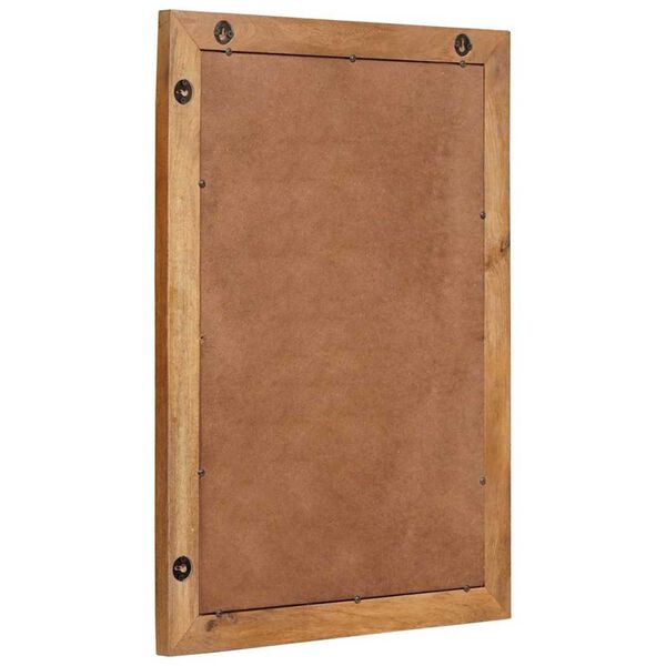 vidaXL Bathroom Mirror with Mirror Light Brown 27.56 x 19.69 x 0.98 in