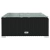 vidaXL Garden Lounge Set Black Poly Rattan Large Modular