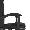 vidaXL Reclining Office Chair Black Faux leather, metal, plywood