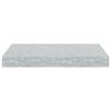 vidaXL Wall Shelf Concrete grey Honeycomb MDF, metal Small