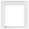 vidaXL Fireplace Surround White 39.4x7.9x39.4" Engineered Wood