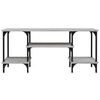 vidaXL TV Cabinet Grey Sonoma Engineered wood, Steel Medium TV Cabinet