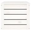 vidaXL Storage Box White Solid pine wood Large Storage Box Rectangular