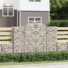 vidaXL Gabion Basket Silver Galvanized Iron Large Durable