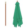 vidaXL Garden Parasol Green Fabric, Laminated bamboo, Hardwood