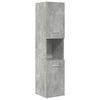 vidaXL Bathroom Furniture Set Concrete Grey Engineered Wood Standard
