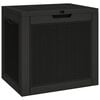 vidaXL Garden Storage Box Black Polypropylene 31.2 Gallon capacity