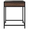 vidaXL Bedside Table Brown Oak Engineered wood, glass, steel Bedside Table