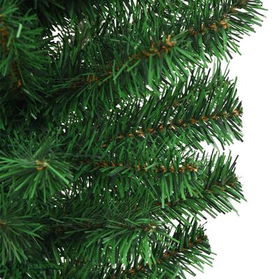 vidaXL Upside-down Artificial Christmas Tree with Stand Green 5 ft